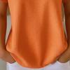 Women Tops Lapel Short Sleeve Zipper Half Placket Shirt Tops Pure Color Waffle Texture Loose Fit Casual Shirt Home Dates Versatile Wear