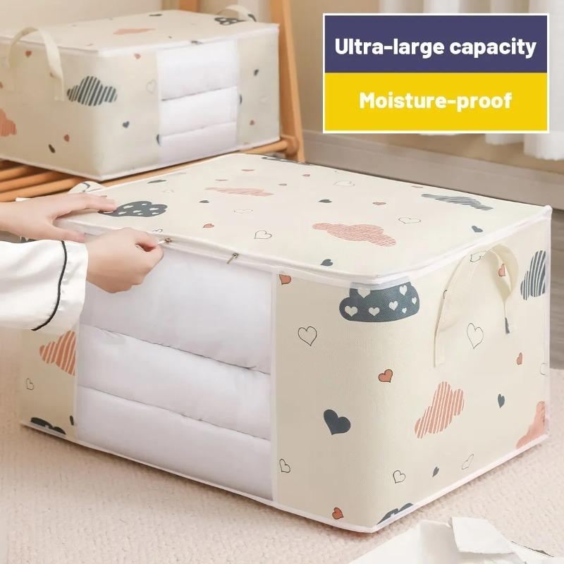 Multi-Purpose Storage Bag Reinforced Handles for Packing Clothes Blankets and Bedding During Moving Home Compact Space Saver
