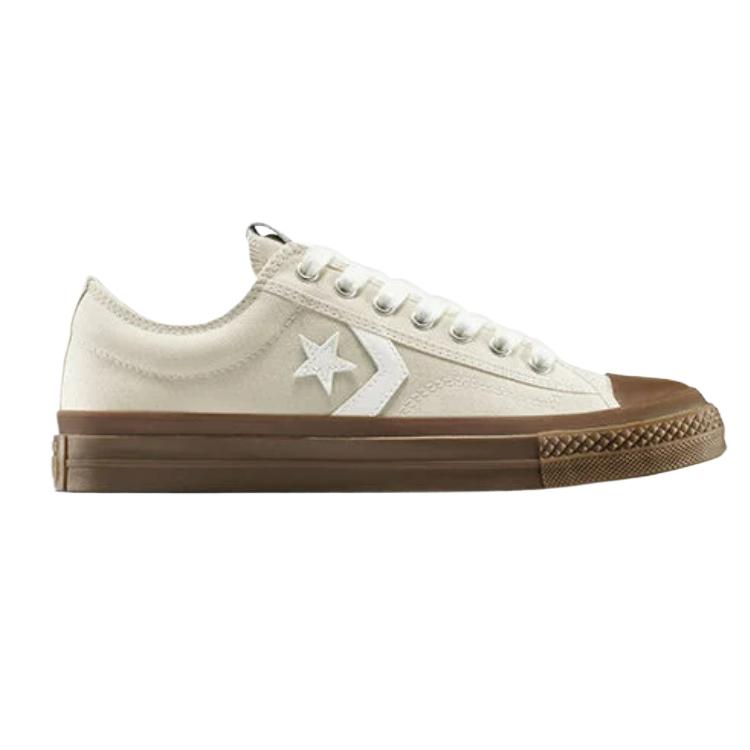 Converse Star Player 76 Gum Sole Comfortable Simple Fit Low Top Skate Shoes Unisex Sneakers Beige A13475C