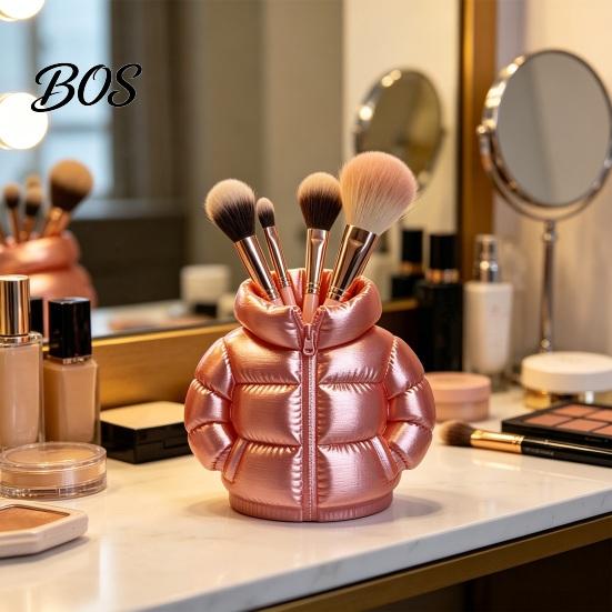 Marker Holder Down Jacket Pen Holder, 3D Printed Funny Puffer Pencil Cup, Office Cup Small Desk Organizer Storage Box for Home Desktop Decor Unique
