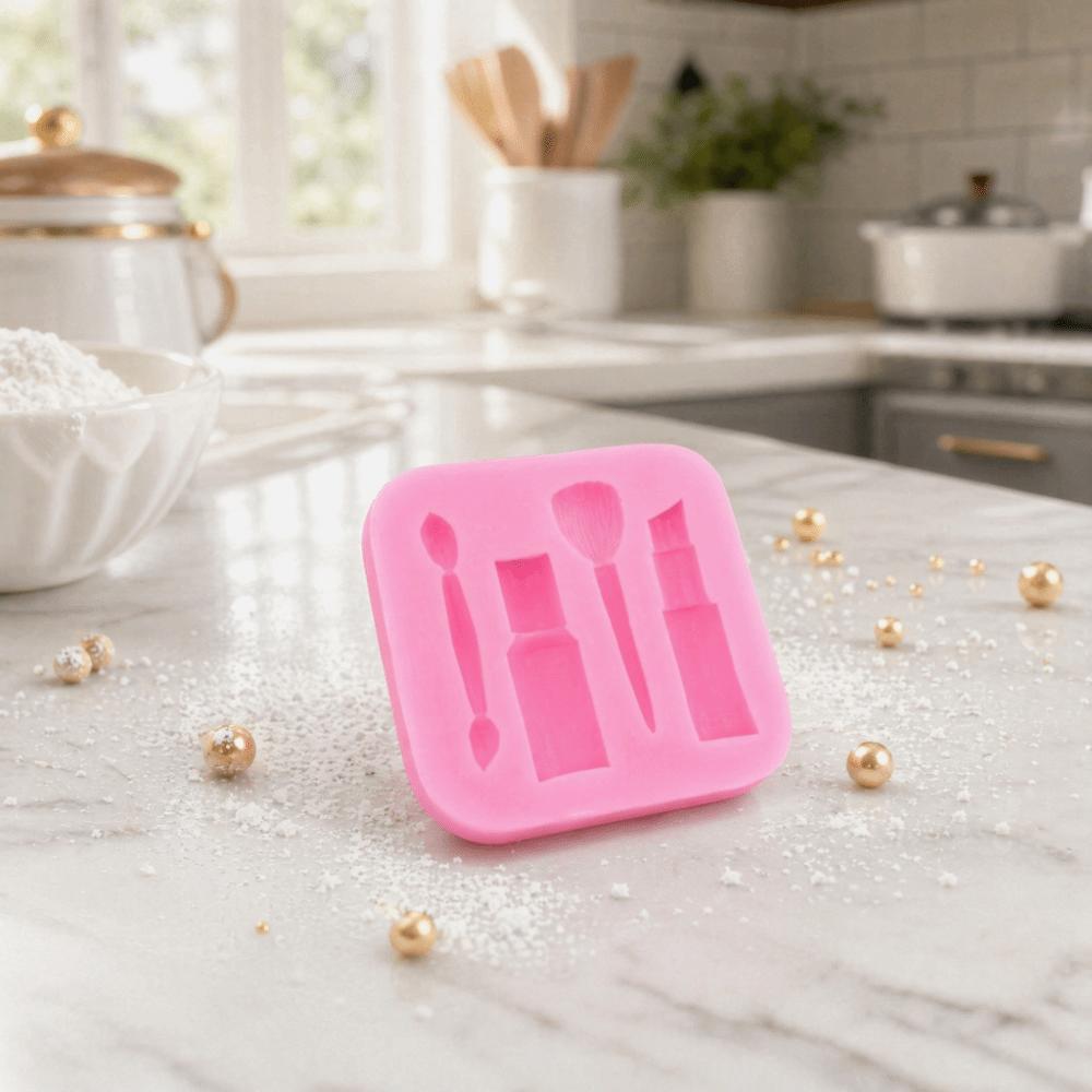 2PCS Silicone Silicone Fondant Mold DIY Cake Decorating Mold  Keychain Pendant Crafting