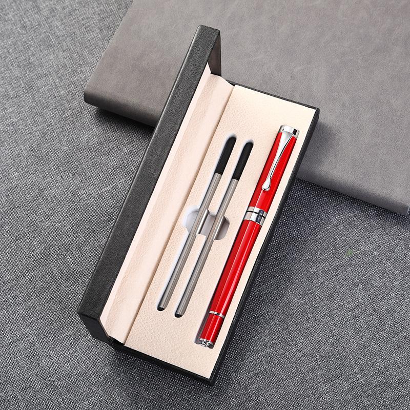 High-Grade Metal Orb Pen Printable Multi-Color Business Office Signature Pen Ballpoint Pen Set Gift Box