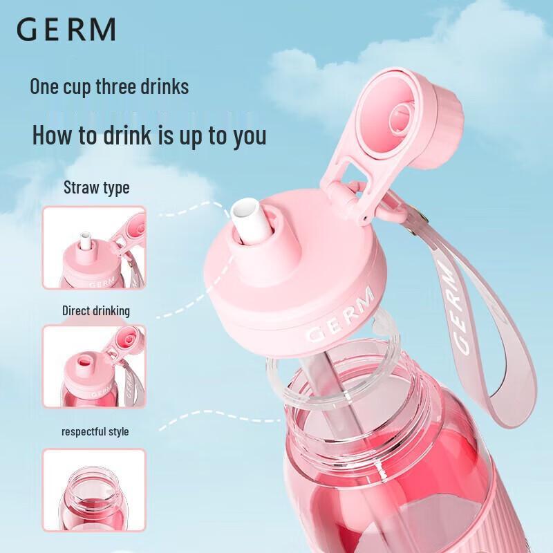 Gemike Coca-Cola 700ML Sports Water Bottle with Straw