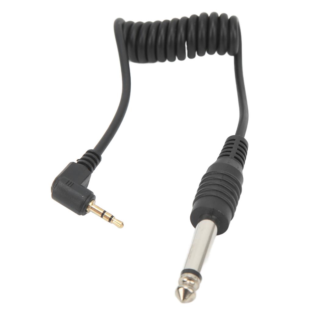 Universal Digital Camera Synchronization Cable Gold Plated 2.5mm To 6.35mm Male Cable for Speaker Guitar