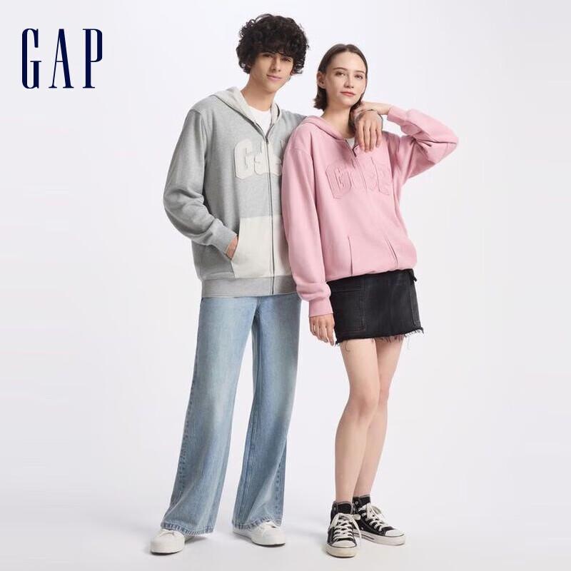 Gap Unisex Bear Logo Full-Zip Hoodie