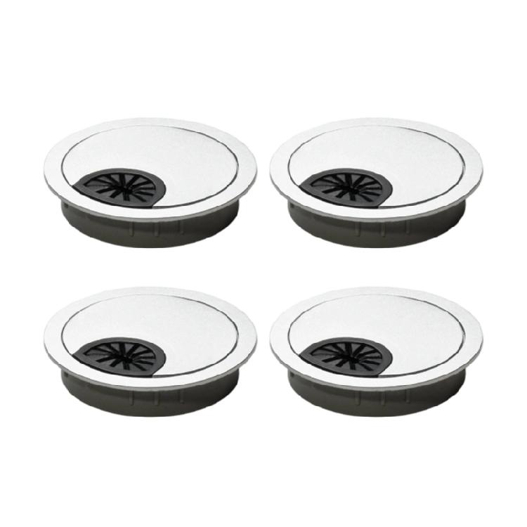 

Heavy Duty ABS Plastic Cord Grommet For Office Desks 4 Pack Cable Routing Solution With Minimalist Design Aesthetic 53mm