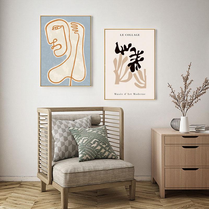 Matisse Abstract Plants Woman Line Canvas Painting Fashion Retro Posters Home Decor Living Room Modern Minimalist Print Pictures