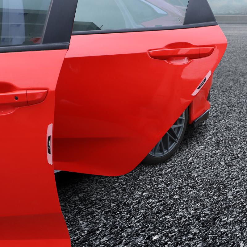 4 Pezzi Striscia Antiurto in Gomma Adesivi Protettivi per Portiere e Specchietti Retrovisori Auto per Volvo XC90 V90 V60 XC60 V40 S80 S60 S90 C40 XC4