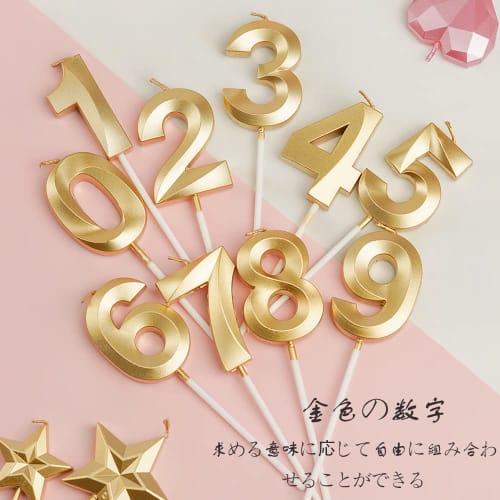 YIXINLYMY Birthday Candles, Stylish Number Birthday Candles, 3D Decorative Number Candles, Celebrate Anniversaries, Cake Number Candles, Wedding Parti