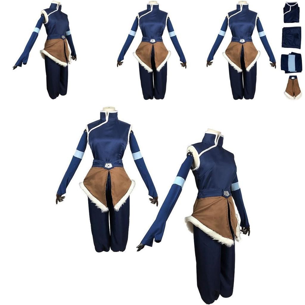 Set Completo Traspirante Costume Avatar La Leggenda di Korra Per Cosplay e Feste