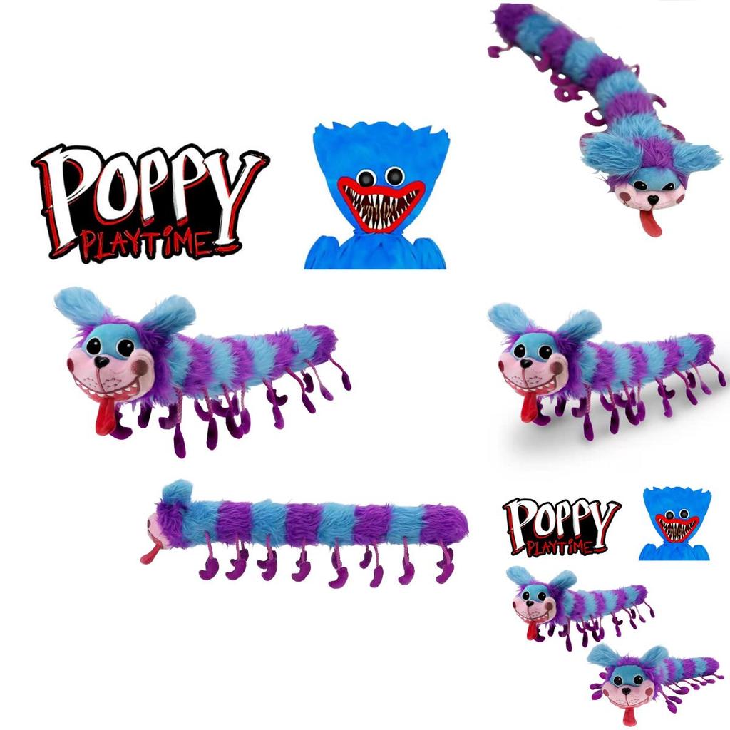 Niedliches 60 cm großes Poppy Playtime Pj Pug A Pillar Plüschtier – eine weiche, kuschelige Raupe für Kinder