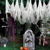 Horror Halloween Decoration Black Gauze Artificial Spider Web For Halloween Party Home Decor Scary Scene Prop