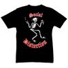 Vtg Social Distortion Band Skelly Logo Cotton Black Full Size T Shirt TR096