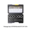 26-10pcs Damaged Screw Extractor Drill Bit Set Stripped Screw Extractor Kit for Impact Bolt & Nut Remover Set for Industrial