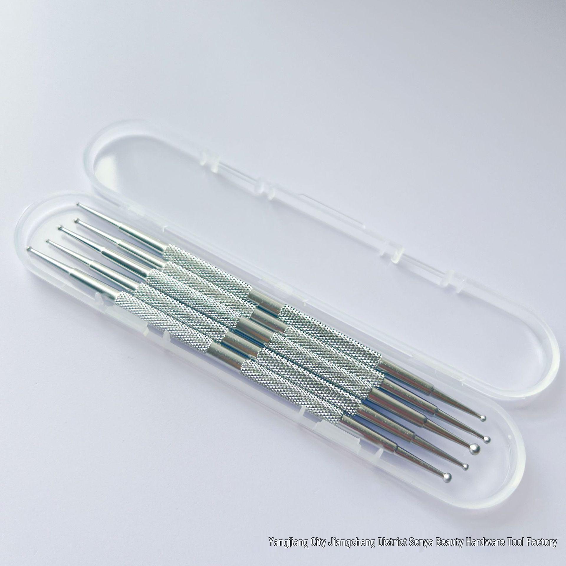 

Аппликатор для страз и ручка для доттинга для нейл-арта - Нержавеющая сталь