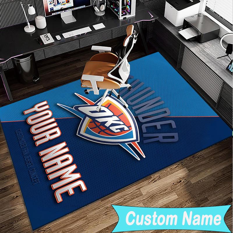 Custom Name Rug Oklahoma Sports Team Area Rug Suitable for Indoor And Outdoor,Carpets for Homes, Offices,Living Rooms,Home Decor,Christmas Gift