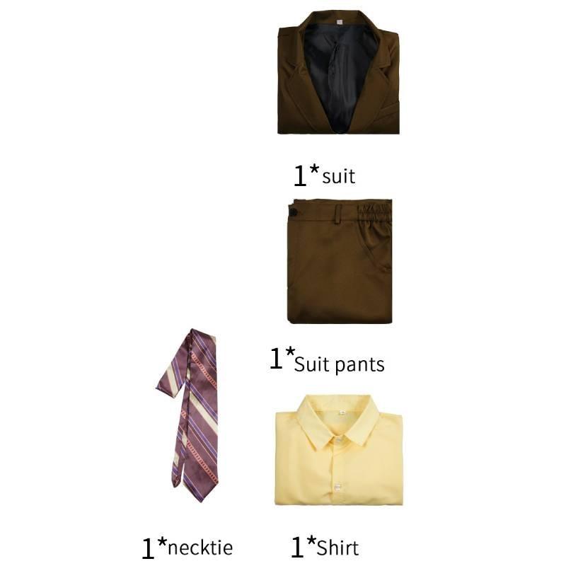 

Мягкий и удобный костюм для косплея Джокера, унисекс, подходит для сцены и аниме-ролевых игр XS коричневый