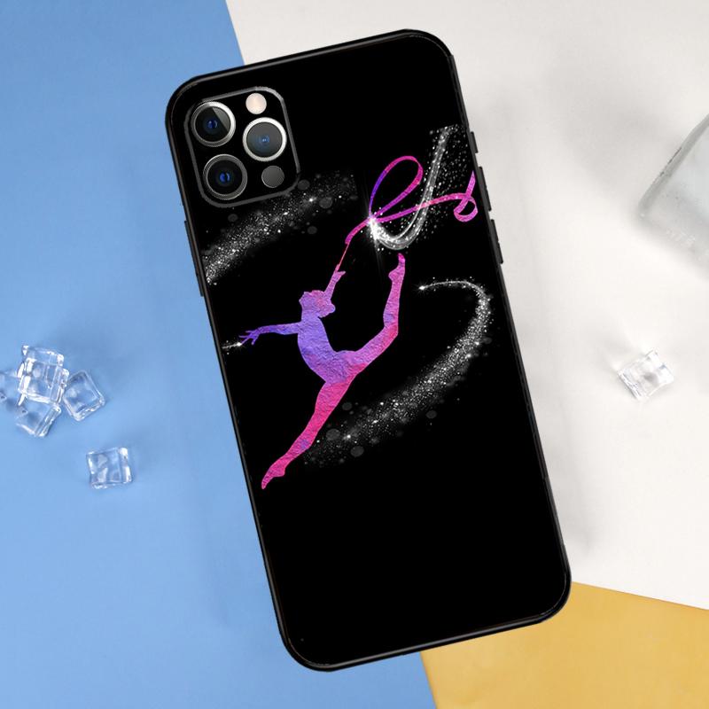 Love Gymnastics Phone Case For iPhone 16 15 11 12 13 14 Pro Max Mini X XS Max XR Plus SE2 Full Protection Cover