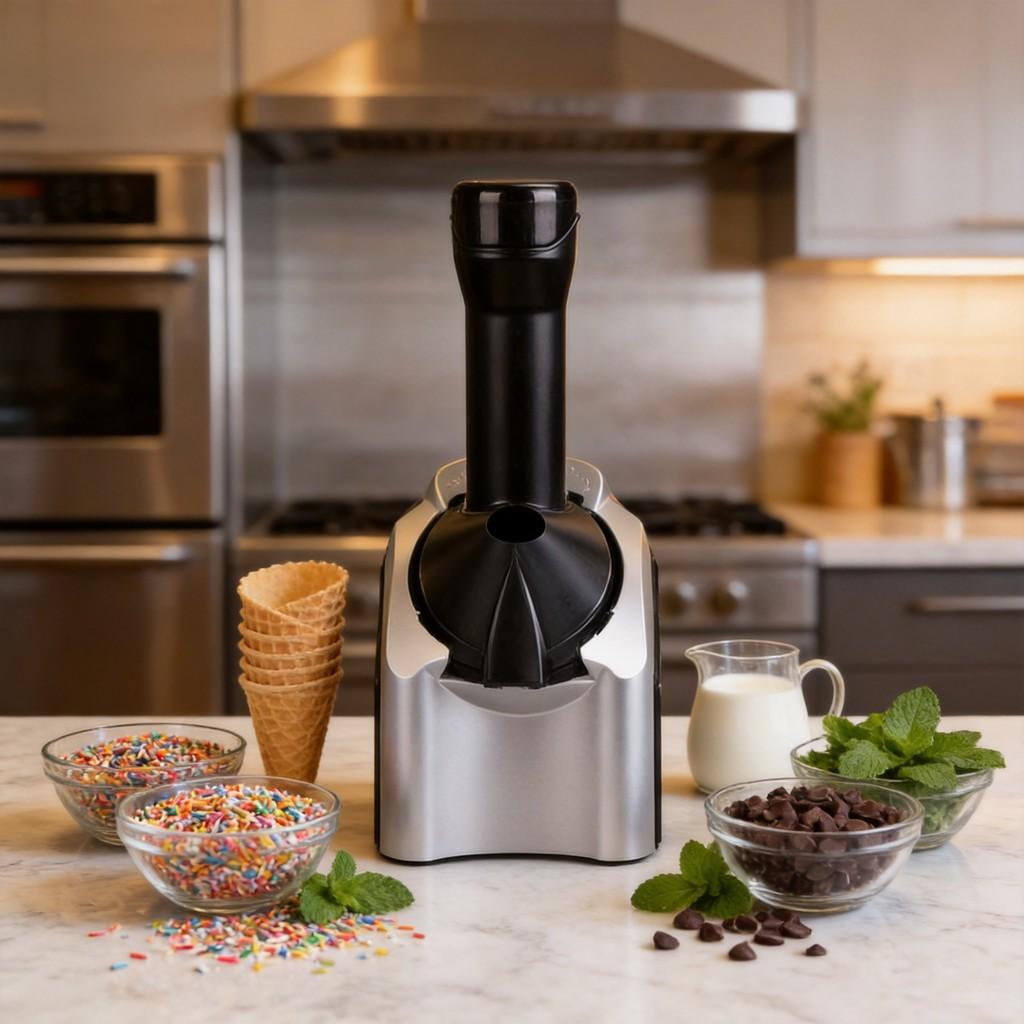 Macchina per Gelato Automatica per Uso Domestico con Capacità 500ml per Bambini e Famiglie