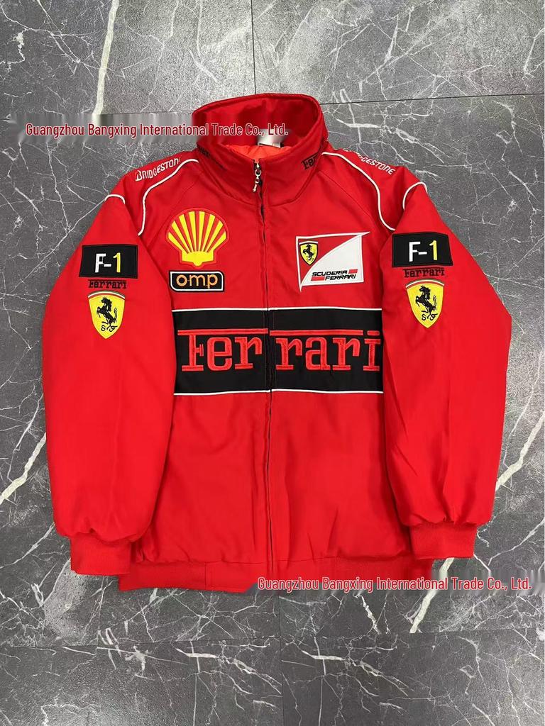 F1 Verseny Motoros Dzseki: Teljesen Hímzett, Hétköznapi Hosszú Ujjú, Téli Pamut