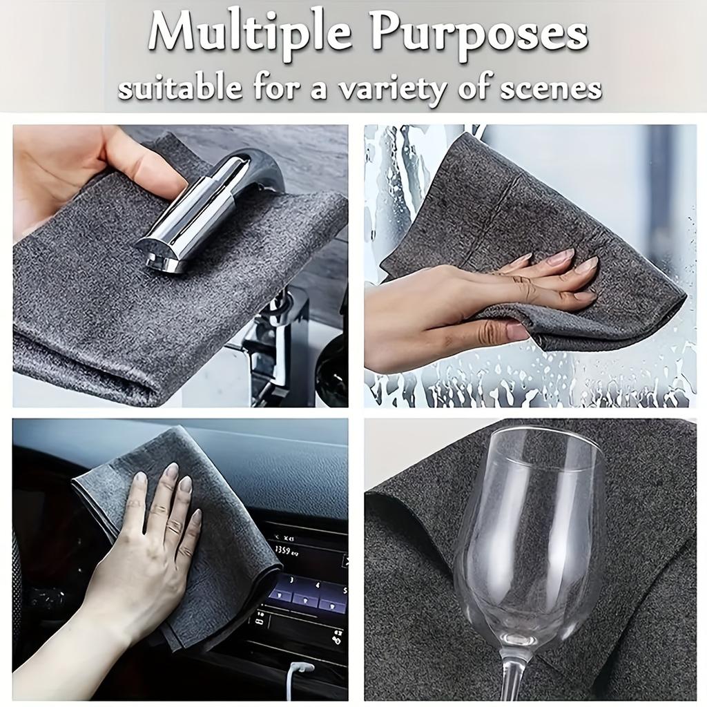 10pcsMagic Bute glass wiping cloth thickened ultra-fine fiber cleaning cloth absorbent handkerchief no watermark cleaning window