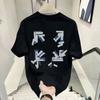 Summer Sweatabsorbing And Breathable Pure Cotton Shortsleeved Tshirt For Mens Casual Daily Wear In American Style