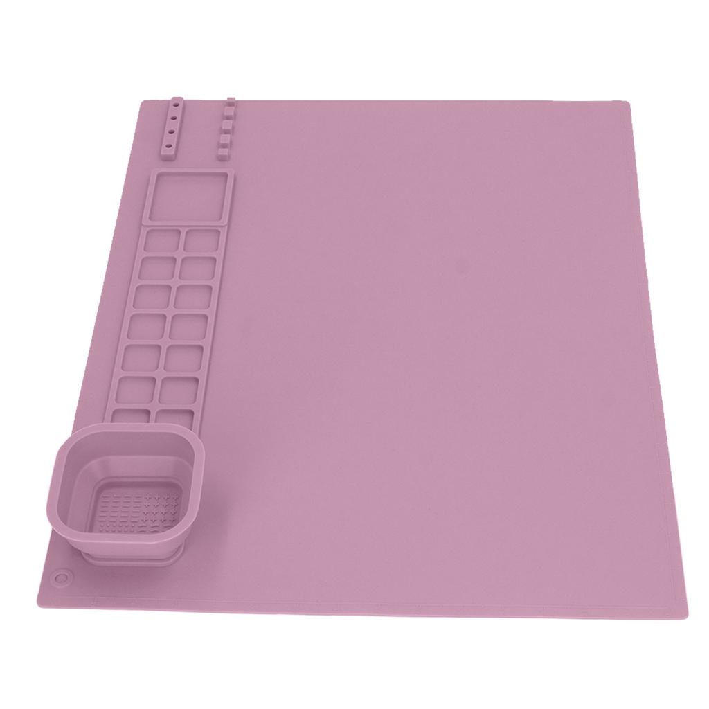 Tappetino da Pittura in Silicone con Tazza   Coltiva il Talento Artistico Facile da Pulire Tappetino Artistico in Silicone per Ragazzi Ragazze Materiali Artistici