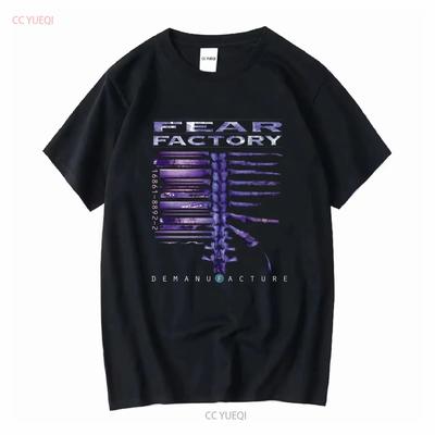 Fear Factory Demanufacture Camiseta Negra S 4XL vintage Lavada Ligeramente Transpirable Unisex Superior Para Uso Diario Suave Elástico