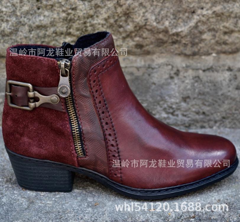 Módní Zimní Kožené Dámské Boty Podzimní Retro Kotníkové Boty Kotníkové Boty Platformové Boty Dámské Gumové Boty Dámská Obuv Zapatos De Mujer896