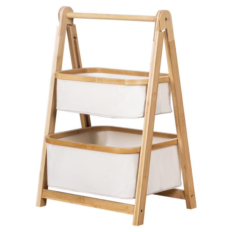 Multi-layer Folding Storage Rack for Bedroom, Living Room, and Bathroom
