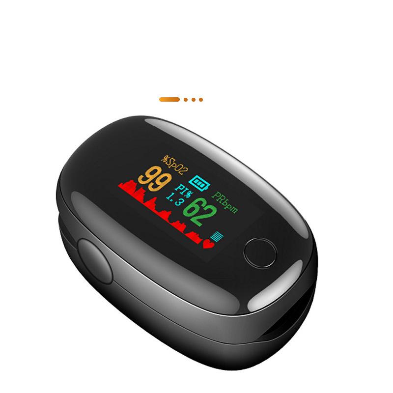 FDA CE Portable Pulse Oximeter Finger Blood Oxygen Shape Wave Value Spo2 PI PR