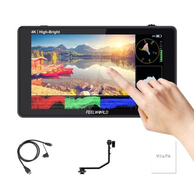 Monitor da Campo Touchscreen FEELWORLD LUT6E per DSLR 4K HDMI 1600nit Alto LUT 3D Full HD 1920x1080 Configurabile Lingua Giapponese 6 pollici Fotocamere,