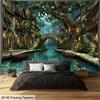 Ancient Town Creek Tapestry Soft Wall Art Background  Living Room Bedroom  Modern Home Decor