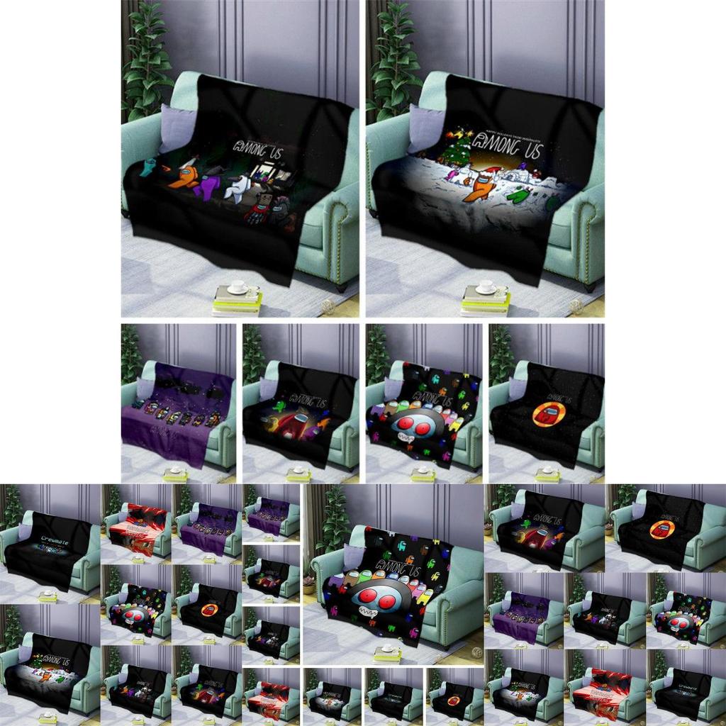 Soft Blankets Game Comfortable Warm Flannel Printed Winter Cartoon