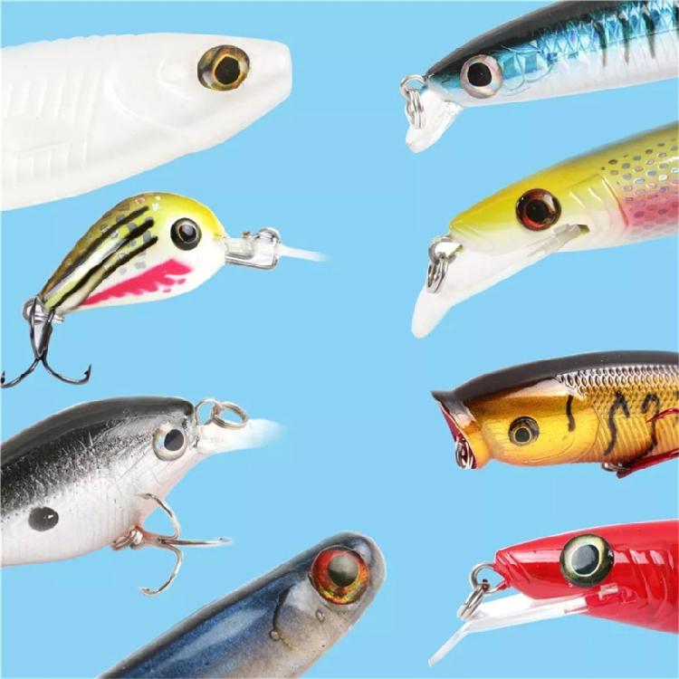 336Pcs/pack Realistic Fishing Baits Eye Materials with 4D Fish Eye Fishing Lures Set For Enhances Fishing Attraction