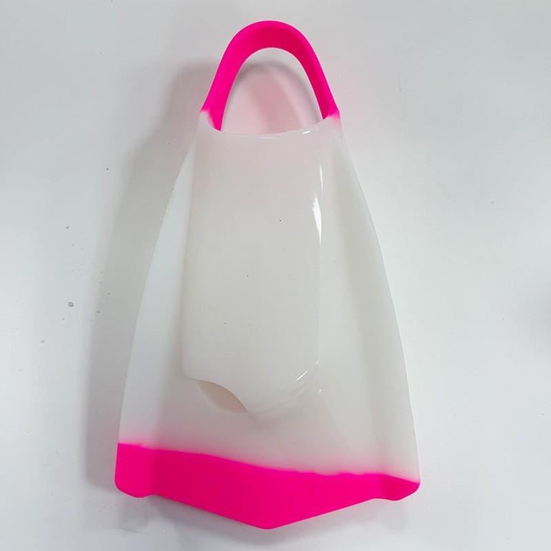Open Heel Silicone Swim Fins Freestyle Training Leg Adjustable Fit Blue Green Pink Black