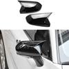 Glossy Black Ox Horn Rear View Mirror Cover Caps For Toyota Camry 2018-2022 US