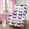 Lashes Mascara Blanket Super Soft Flannel Blanket Comfy Cozy Throw Blanket Couch Lightweight Blankets for Living Room Bedroom