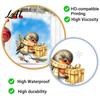 Non Adhesive Window Clings Christmas Bird Static Sticker Cute Watercolor Glass Stickers with Pine Branch PVC Waterproof Creative Gift Ideas