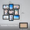 4x6 Picture Frames Collage, 9-Pack Picture Frames Collage for Wall Decor, Black Photo Collage Frame, Multi Picture Frame Set with Glass Front,