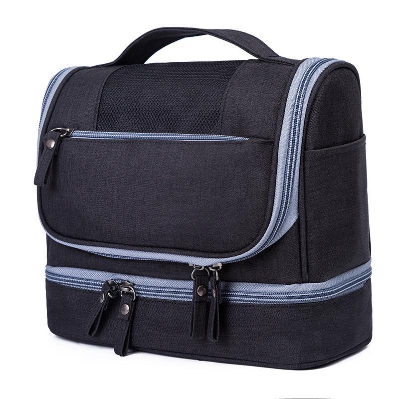 

Водонепроницаемая мужская подвесная косметичка Оксфорд, органайзер для путешествий, косметичка для женщин, предметы первой необходимости, косметичка, сумка для туалетных принадлежностей чёрный