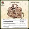 Flame Soldier Camouflage Briefcase Laptop Bag