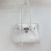 Borsa Tote in PVC Trasparente tipo Gelatina con Chiusura Borsa a Spalla Grande Capacità per Uso Quotidiano
