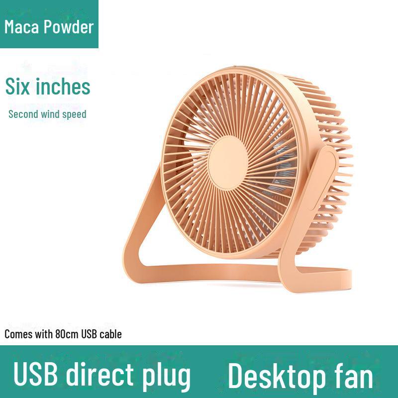 Premium USB Mini Fan - 5.68-inch Silent Desktop Fan for Office & Student Use