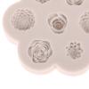 7 In 1 Flower Rose Peony Silicone Mold Diy Flower Aroma Candle Plaster Gypsum Ornaments Handmade Soap Mould