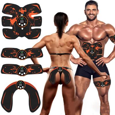 EMS Magtränare - Uppladdningsbar Muskelstimulator för Sexpack ABS, Trådlöst Fettförbränningsbälte med Hemma-Gym Fitnessläge