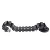 East Leaf Cable Duct, Wiring Duct, Cable Sleeve, Cable Organizer, Cord Storage Duct [130cm Black Square] Adjustable Length, Office Desk Area,