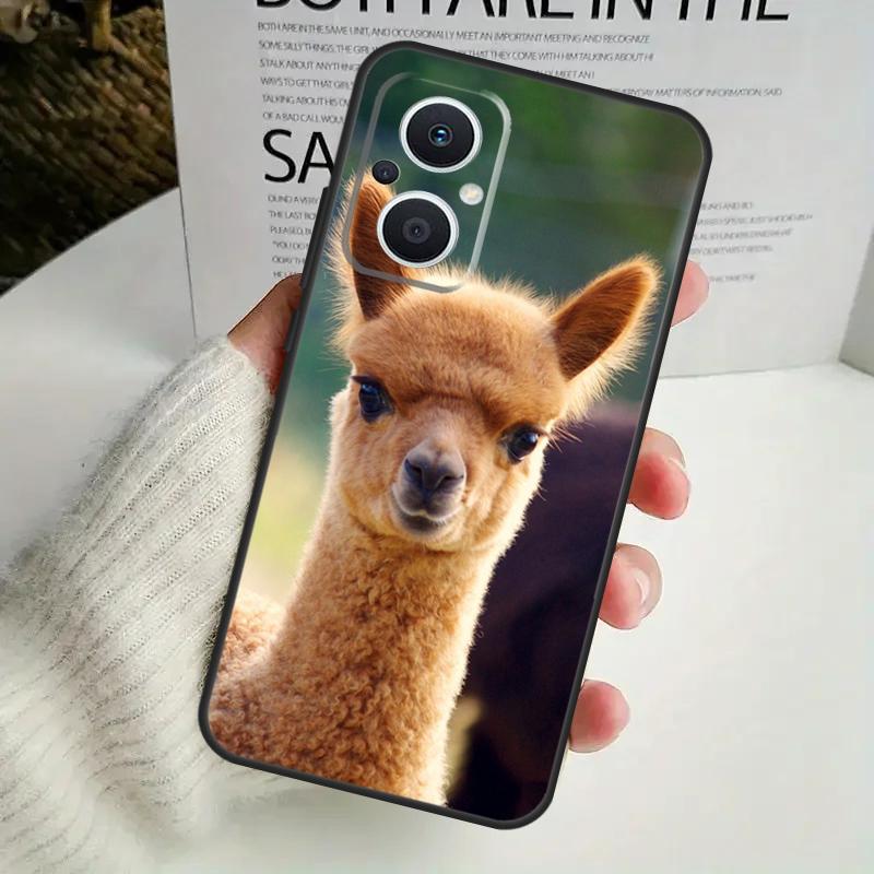 Cute Alpaca Donkey Case For OPPO Reno 13F 14F 12F 10 11 12 13 14 Pro 8T 7 8 Lite OPPO Find X6 X5 X8 X9 Pro Cover