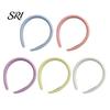 Korean Style Headband Women Comfortable Fit Thickened Sponge Filling Hair Hoop Non-strangling Candy Color Head Shape Fitting Accessory Padded