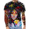 Summer Round Neck 3D Art Print Top Fashionable Casual Short Sleeved Men's T-shirts